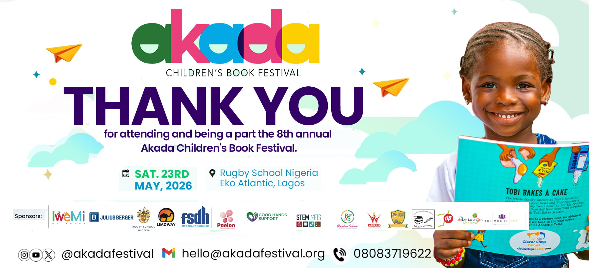 Thank you for attending the 8th Akada Children's Book Festival