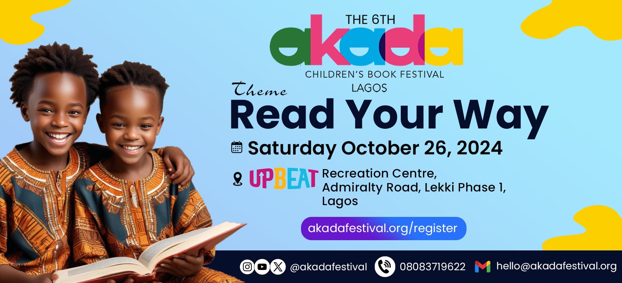 Save The Date - The 6th Akada Children's Book Festival